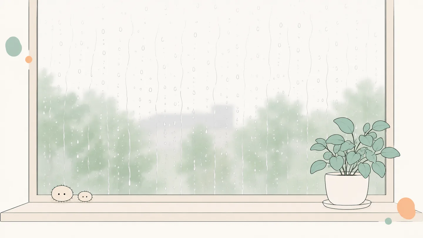 部屋干しと密集した点
