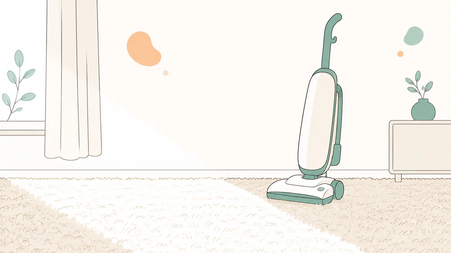 じゅうたんから舞い上がる粒