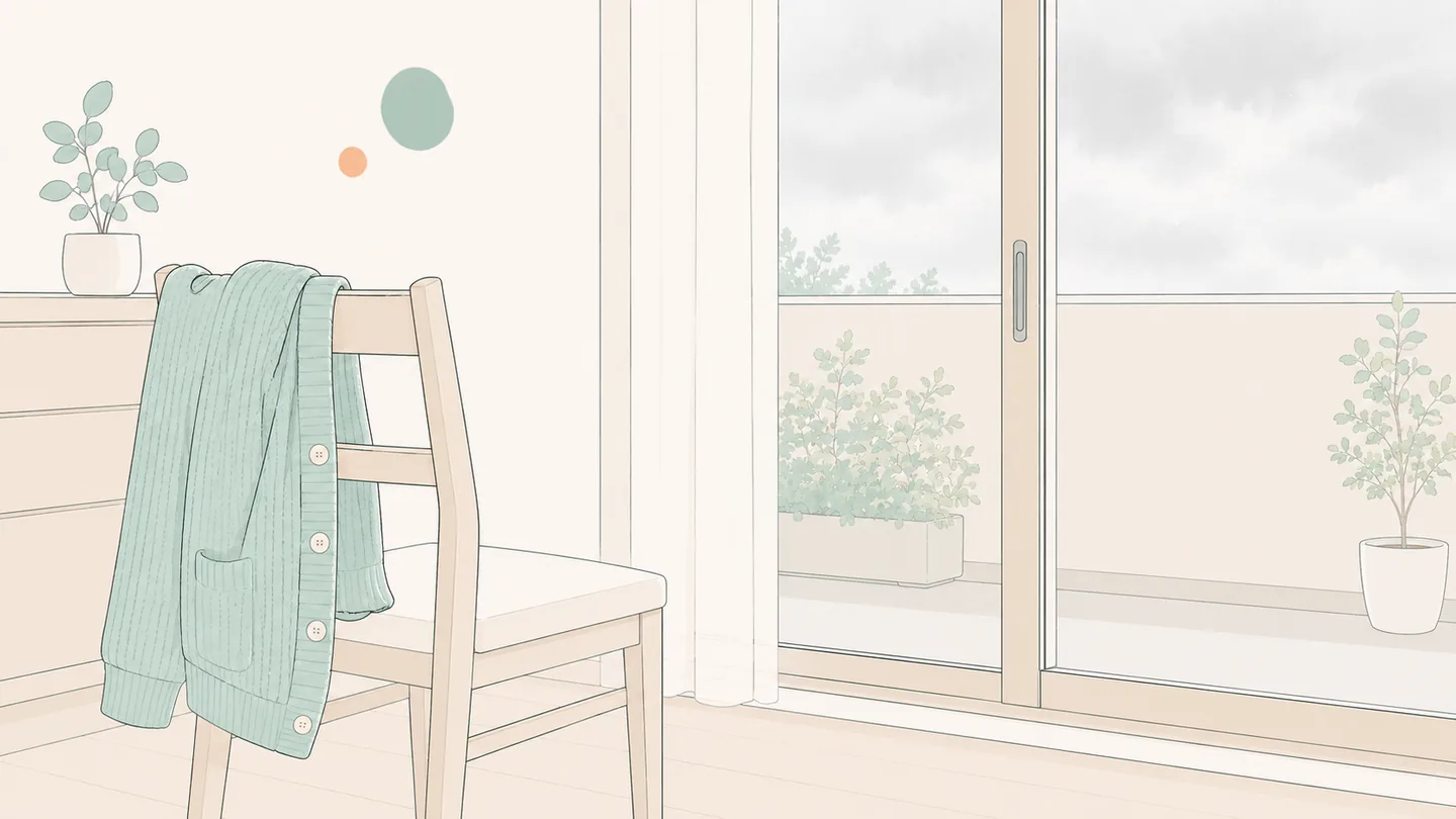 片側だけしわの寄ったシーツ